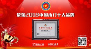 2018年度中国木门十大领军品牌-鑫迪木门